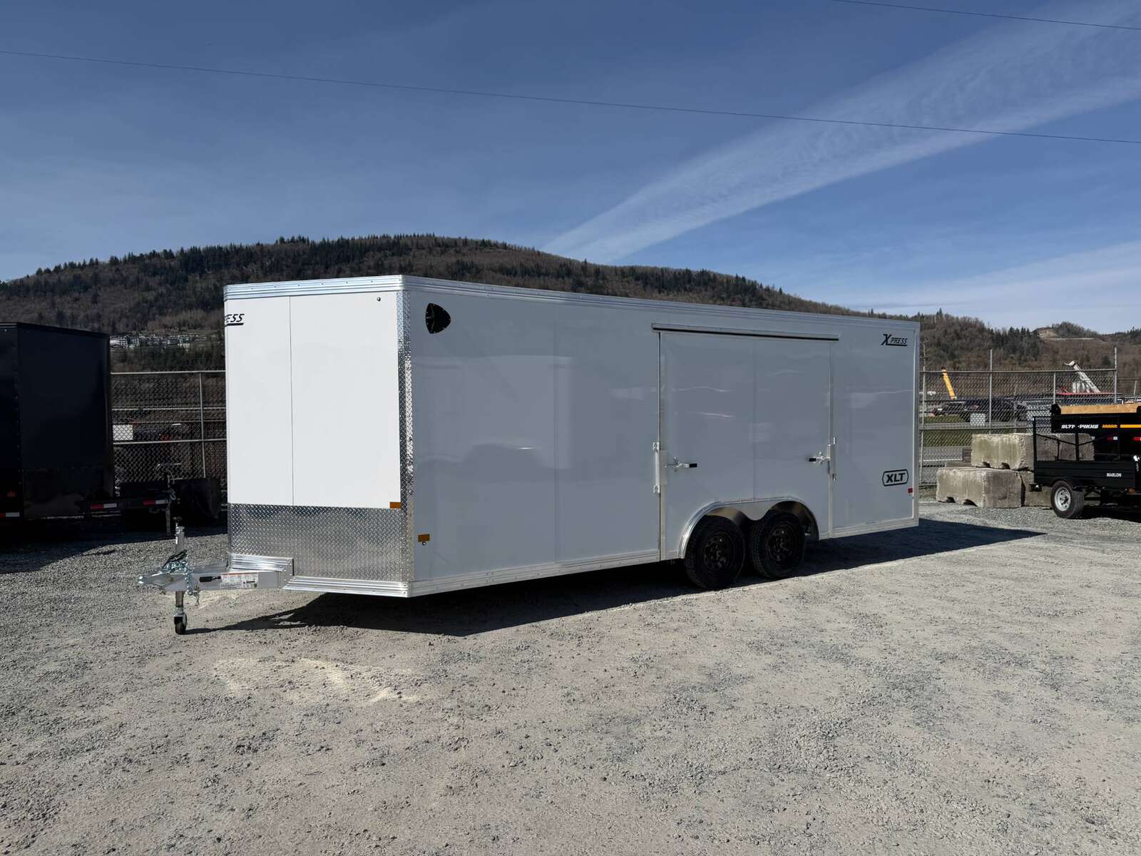 Photo of 2026 Alcom XLT Pro 8.5x20 Car Hauler Enclosed Cargo Trailer w/ Side escape door 7000lb GVW White