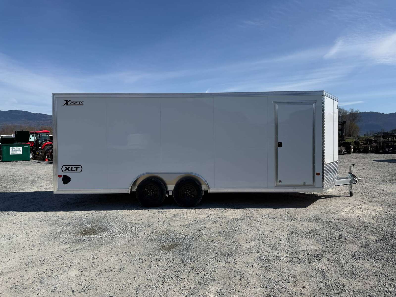 Photo of 2026 Alcom XLT Pro 8.5x20 Car Hauler Enclosed Cargo Trailer w/ Side escape door 7000lb GVW White