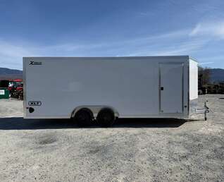 Thumbnail Photo of 2026 Alcom XLT Pro 8.5x20 Car Hauler Enclosed Cargo Trailer w/ Side escape door 7000lb GVW White