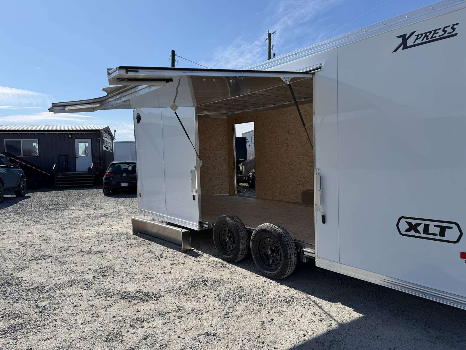 Photo of 2026 Alcom XLT Pro 8.5x20 Car Hauler Enclosed Cargo Trailer w/ Side escape door 7000lb GVW White