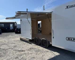 Thumbnail Photo of 2026 Alcom XLT Pro 8.5x20 Car Hauler Enclosed Cargo Trailer w/ Side escape door 7000lb GVW White