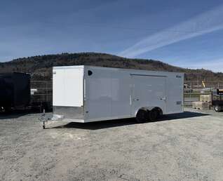 Thumbnail Photo of 2026 Alcom XLT Pro 8.5x20 Car Hauler Enclosed Cargo Trailer w/ Side escape door 7000lb GVW White