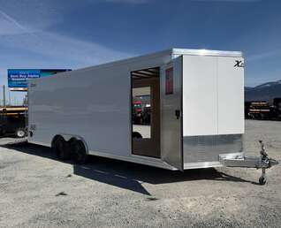 Thumbnail Photo of 2026 Alcom XLT Pro 8.5x20 Car Hauler Enclosed Cargo Trailer w/ Side escape door 7000lb GVW White