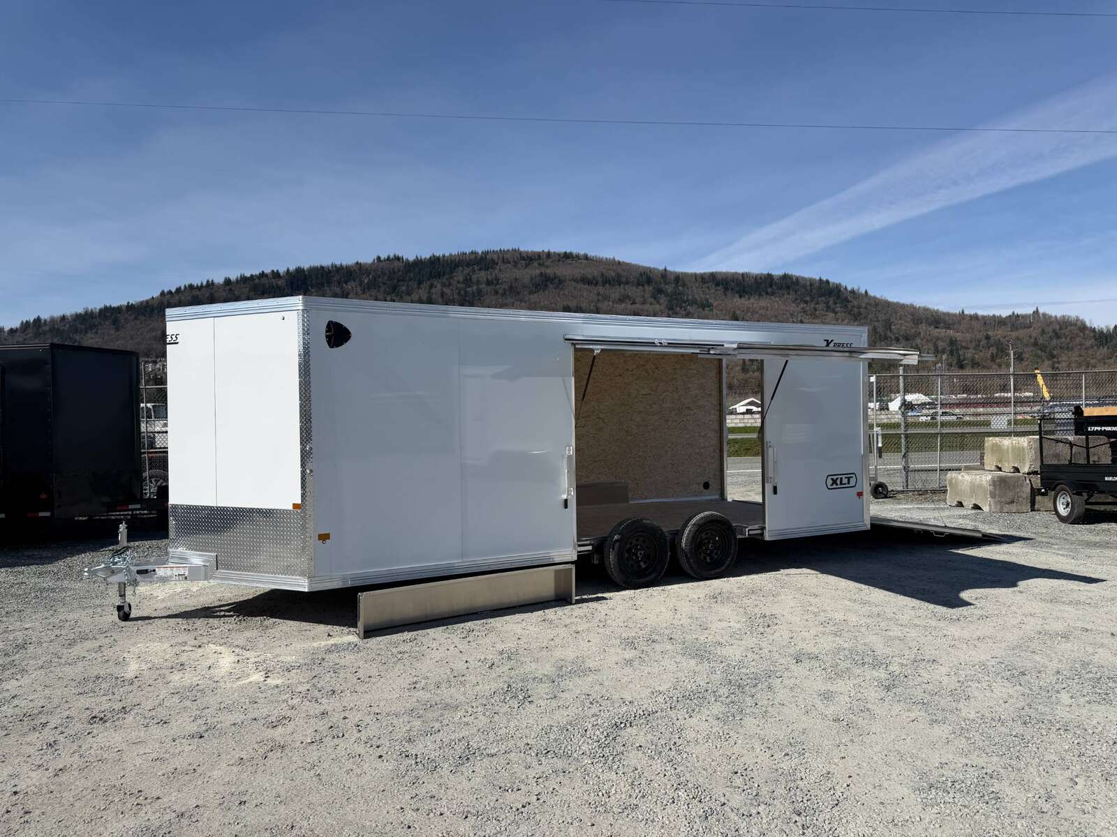 Photo of 2026 Alcom XLT Pro 8.5x20 Car Hauler Enclosed Cargo Trailer w/ Side escape door 7000lb GVW White