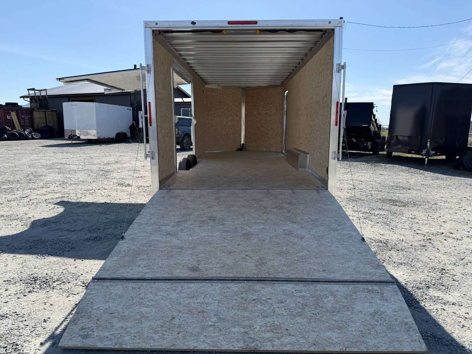 Photo of 2026 Alcom XLT Pro 8.5x20 Car Hauler Enclosed Cargo Trailer w/ Side escape door 7000lb GVW White