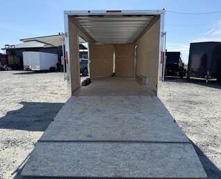 Thumbnail Photo of 2026 Alcom XLT Pro 8.5x20 Car Hauler Enclosed Cargo Trailer w/ Side escape door 7000lb GVW White