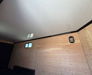 Thumbnail Photo of 2026 Royal 7.5x18 Cargo Enclosed Trailer Insulated Camping Package w/ Black Trim, Side Windows, Ramp Door, White