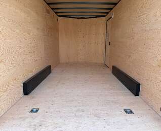 Thumbnail Photo of 2026 Royal 7.5X16 V-NOSE RAMP DOOR EXTRA HEIGHT Cargo / Enclosed Trailer Pewter w/ Blackout Package 7700lb GVW (GSR)