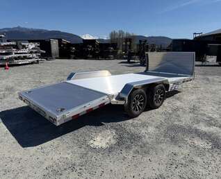Thumbnail Photo of 2026 Suretrac 7x18 Aluminum Car Hauler Flat Deck Trailer 7000lb GVW w/ Front Shield & Loading Ramps