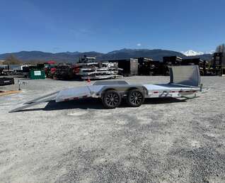 Thumbnail Photo of 2026 Suretrac 7x18 Aluminum Car Hauler Flat Deck Trailer 7000lb GVW w/ Front Shield & Loading Ramps