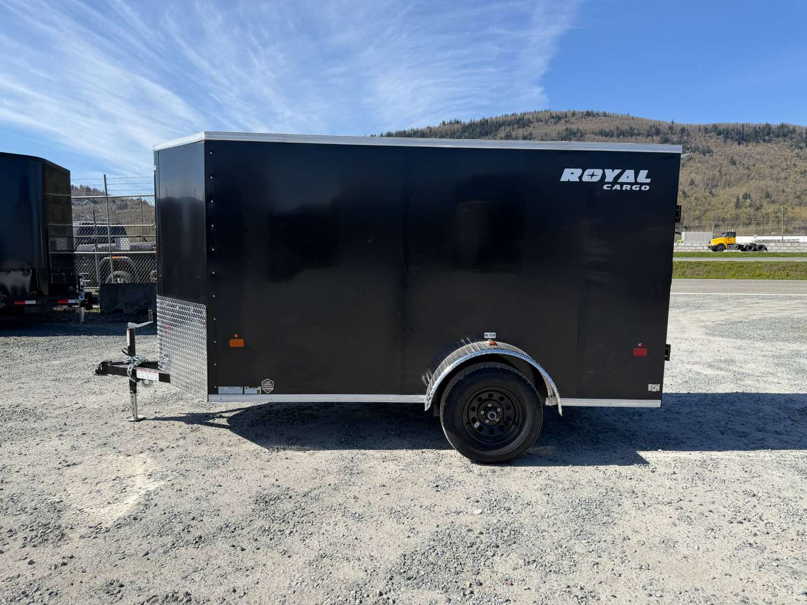 Photo of 2026 Royal Cargo 5x10 Cargo Enclosed Trailer V Nose Barn Doors Black