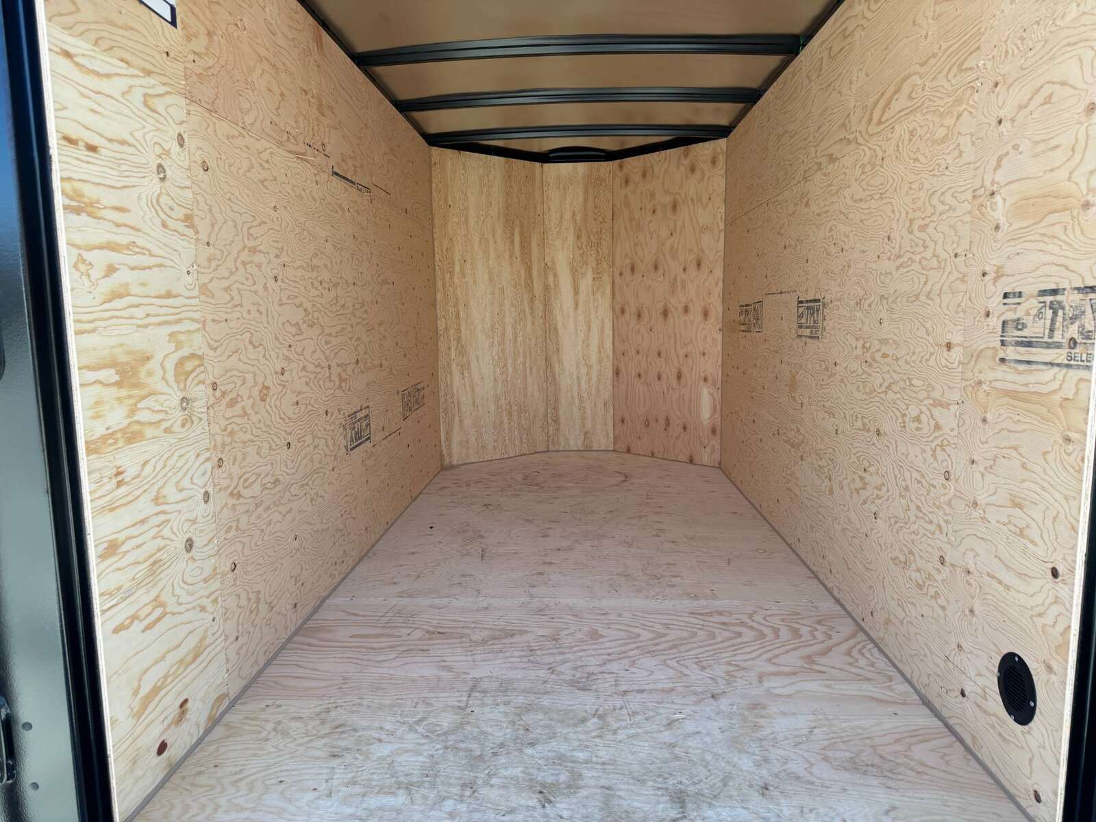 Photo of 2026 Royal Cargo 5x10 Cargo Enclosed Trailer V Nose Barn Doors Black