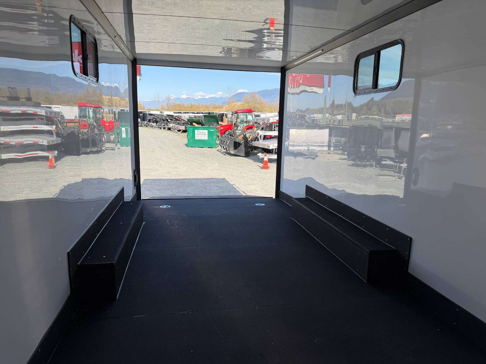 Photo of 2026 Royal 8.5x20 V Nose Cargo Enclosed Trailer Camping Package Blue w/ Blackout Pkg, Insulated, Ramp Door, White Walls, 2x Windows & More!