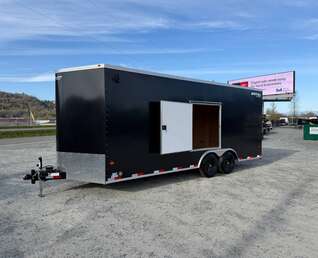 Thumbnail Photo of 2026 Royal Cargo 8.5x20 SIDE ESCAPE DOOR +V Nose 11,400lb Cargo / Enclosed Trailer Car Hauler Extra Height Ramp Door Black (GSR)
