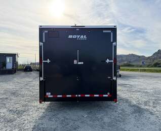 Thumbnail Photo of 2026 Royal Cargo 8.5x20 SIDE ESCAPE DOOR +V Nose 11,400lb Cargo / Enclosed Trailer Car Hauler Extra Height Ramp Door Black (GSR)