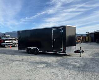 Thumbnail Photo of 2026 Royal Cargo 8.5x20 SIDE ESCAPE DOOR +V Nose 11,400lb Cargo / Enclosed Trailer Car Hauler Extra Height Ramp Door Black (GSR)
