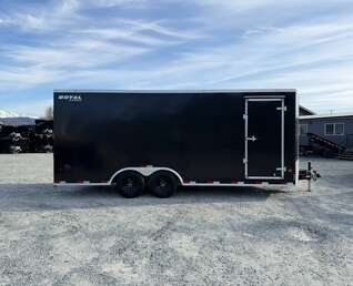 Thumbnail Photo of 2026 Royal Cargo 8.5x20 SIDE ESCAPE DOOR +V Nose 11,400lb Cargo / Enclosed Trailer Car Hauler Extra Height Ramp Door Black (GSR)