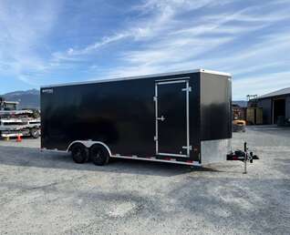 Thumbnail Photo of 2026 Royal Cargo 8.5x20 SIDE ESCAPE DOOR +V Nose 11,400lb Cargo / Enclosed Trailer Car Hauler Extra Height Ramp Door Black (GSR)