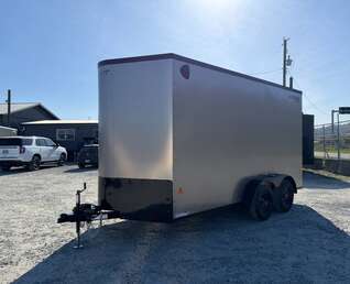 Thumbnail Photo of 2026 Royal Cargo 7X14 V Nose 7700LB GVW RAMP DOOR Pewter w/ Blackout Package Enclosed Cargo Trailer Extra Tall (GSR)
