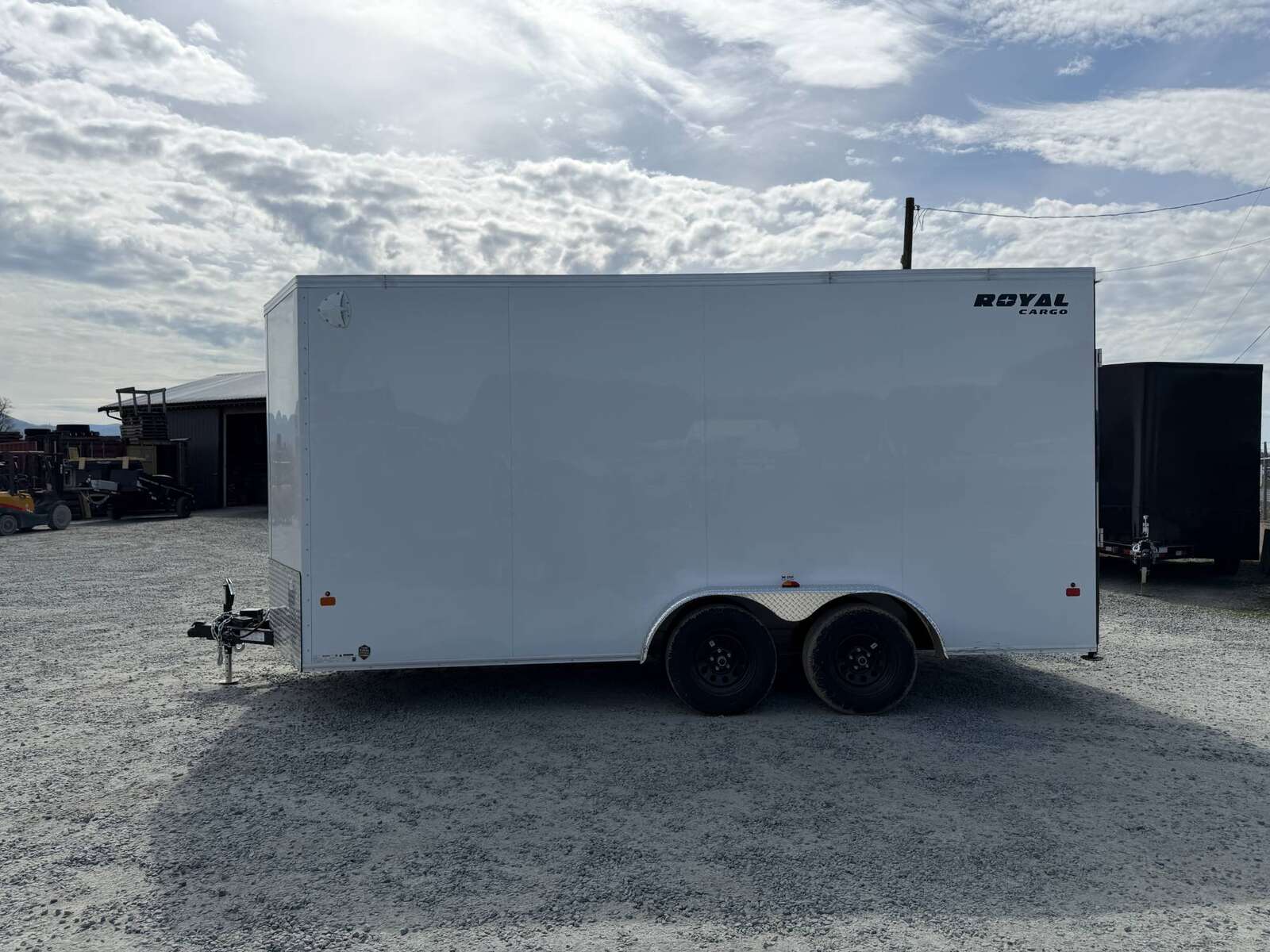 Photo of 2026 Royal 7.5X16 V-NOSE RAMP DOOR EXTRA HEIGHT Cargo / Enclosed Trailer White 7700lb GVW (GSR)