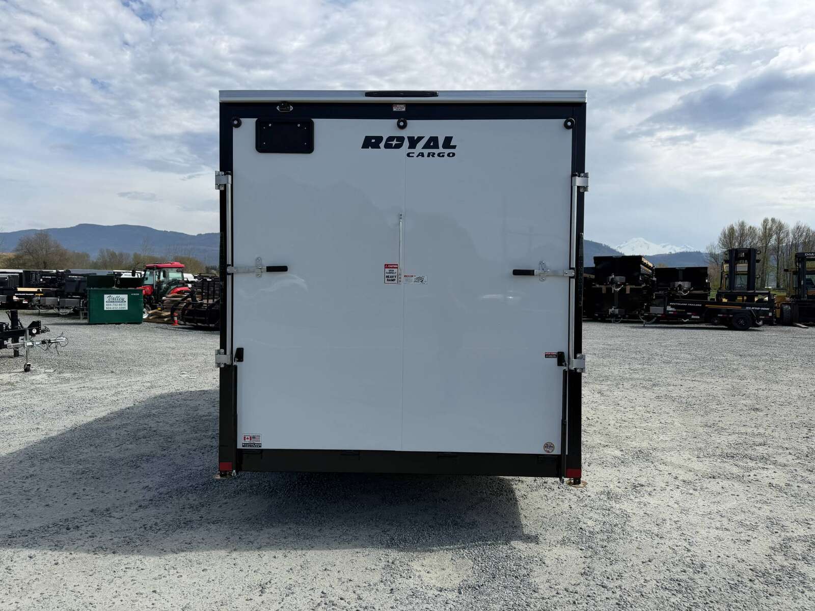 Photo of 2026 Royal 7.5X16 V-NOSE RAMP DOOR EXTRA HEIGHT Cargo / Enclosed Trailer White 7700lb GVW (GSR)