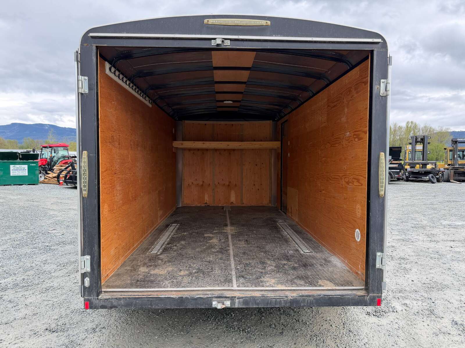Photo of Pre Owned Used 2017 TNT 7x14 Cargo Enclosed Trailer 5000lbs GVW Black w/ Rear Barn Doors