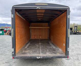 Thumbnail Photo of Pre Owned Used 2017 TNT 7x14 Cargo Enclosed Trailer 5000lbs GVW Black w/ Rear Barn Doors