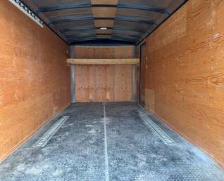 Thumbnail Photo of Pre Owned Used 2017 TNT 7x14 Cargo Enclosed Trailer 5000lbs GVW Black w/ Rear Barn Doors