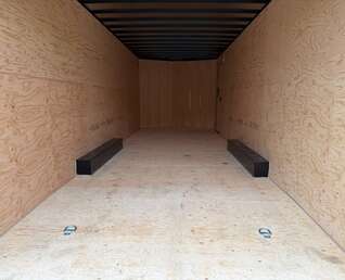 Thumbnail Photo of **SCRATCH SALE** 2026 Royal Cargo 8.5x24 V Nose Car Hauler Cargo / Enclosed Trailer 11,400lb GVW Charcoal Grey Ramp Door Extra Height (GSR)