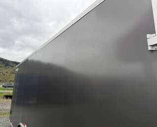 Thumbnail Photo of **SCRATCH SALE** 2026 Royal Cargo 8.5x24 V Nose Car Hauler Cargo / Enclosed Trailer 11,400lb GVW Charcoal Grey Ramp Door Extra Height (GSR)