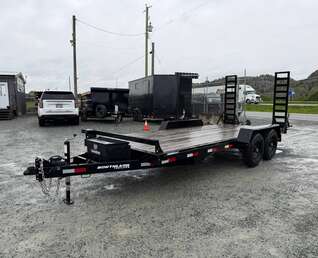 Thumbnail Photo of Pre Owned Used 2024 Southland 7X18 15,400LB GVW Equipment Flat Deck Trailer w/ Stand Up Ramps