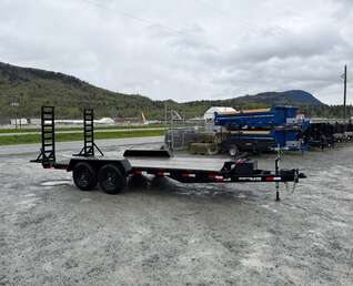 Thumbnail Photo of Pre Owned Used 2024 Southland 7X18 15,400LB GVW Equipment Flat Deck Trailer w/ Stand Up Ramps