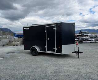 Thumbnail Photo of Pre Owned Used 2025 Royal Cargo 6x12 V Nose Cargo / Enclosed Trailer Ramp Door Black