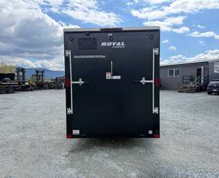 Thumbnail Photo of Pre Owned Used 2025 Royal Cargo 6x12 V Nose Cargo / Enclosed Trailer Ramp Door Black