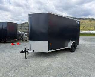 Thumbnail Photo of Pre Owned Used 2025 Royal Cargo 6x12 V Nose Cargo / Enclosed Trailer Ramp Door Black