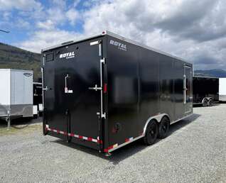 Thumbnail Photo of 2026 Royal Cargo 8.5x20 +V Nose 11,400lb Cargo / Enclosed Trailer Car Hauler Extra Height Ramp Door Black (GSR)