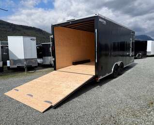 Thumbnail Photo of 2026 Royal Cargo 8.5x20 +V Nose 11,400lb Cargo / Enclosed Trailer Car Hauler Extra Height Ramp Door Black (GSR)