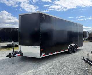 Thumbnail Photo of 2026 Royal Cargo 8.5x20 +V Nose 11,400lb Cargo / Enclosed Trailer Car Hauler Extra Height Ramp Door Black (GSR)