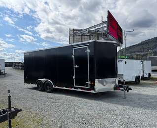 Thumbnail Photo of 2026 Royal Cargo 8.5x20 +V Nose 11,400lb Cargo / Enclosed Trailer Car Hauler Extra Height Ramp Door Black (GSR)