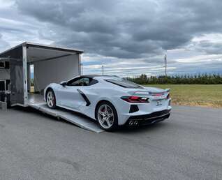 Thumbnail Photo of 2026 ALCOM ALUMINUM 8.5x24 CAR TRAILER 9900lb GVW SILVER LARGE ESCAPE SIDE DOOR CARGO ENCLOSED