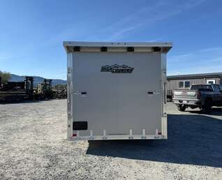 Thumbnail Photo of 2026 ALCOM ALUMINUM 8.5x24 CAR TRAILER 9900lb GVW SILVER LARGE ESCAPE SIDE DOOR CARGO ENCLOSED