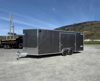 Thumbnail Photo of 2026 Alcom XLT Pro 8.5x20 Car Hauler Enclosed Cargo Trailer w/ Side escape door 7000lb GVW Charcoal Grey