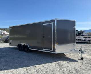Thumbnail Photo of 2026 Alcom XLT Pro 8.5x20 Car Hauler Enclosed Cargo Trailer w/ Side escape door 7000lb GVW Charcoal Grey