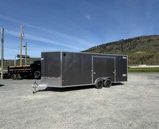 Thumbnail Photo of 2026 Alcom XLT Pro 8.5x20 Car Hauler Enclosed Cargo Trailer w/ Side escape door 7000lb GVW Charcoal Grey