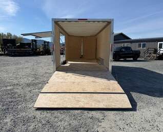 Thumbnail Photo of 2026 Alcom XLT Pro 8.5x20 Car Hauler Enclosed Cargo Trailer w/ Side escape door 7000lb GVW Charcoal Grey