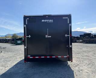 Thumbnail Photo of 2026 Royal Cargo 8.5X16 V NOSE Cargo / Enclosed Trailer BLACK RAMP DOOR EXTRA HEIGHT 11,400LB GVW (GSR)