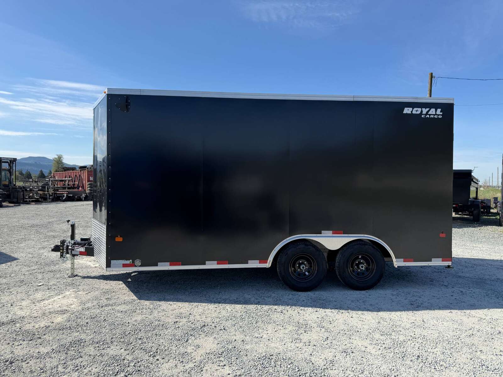 Photo of 2026 Royal Cargo 8.5X16 V NOSE Cargo / Enclosed Trailer BLACK RAMP DOOR EXTRA HEIGHT 11,400LB GVW (GSR)
