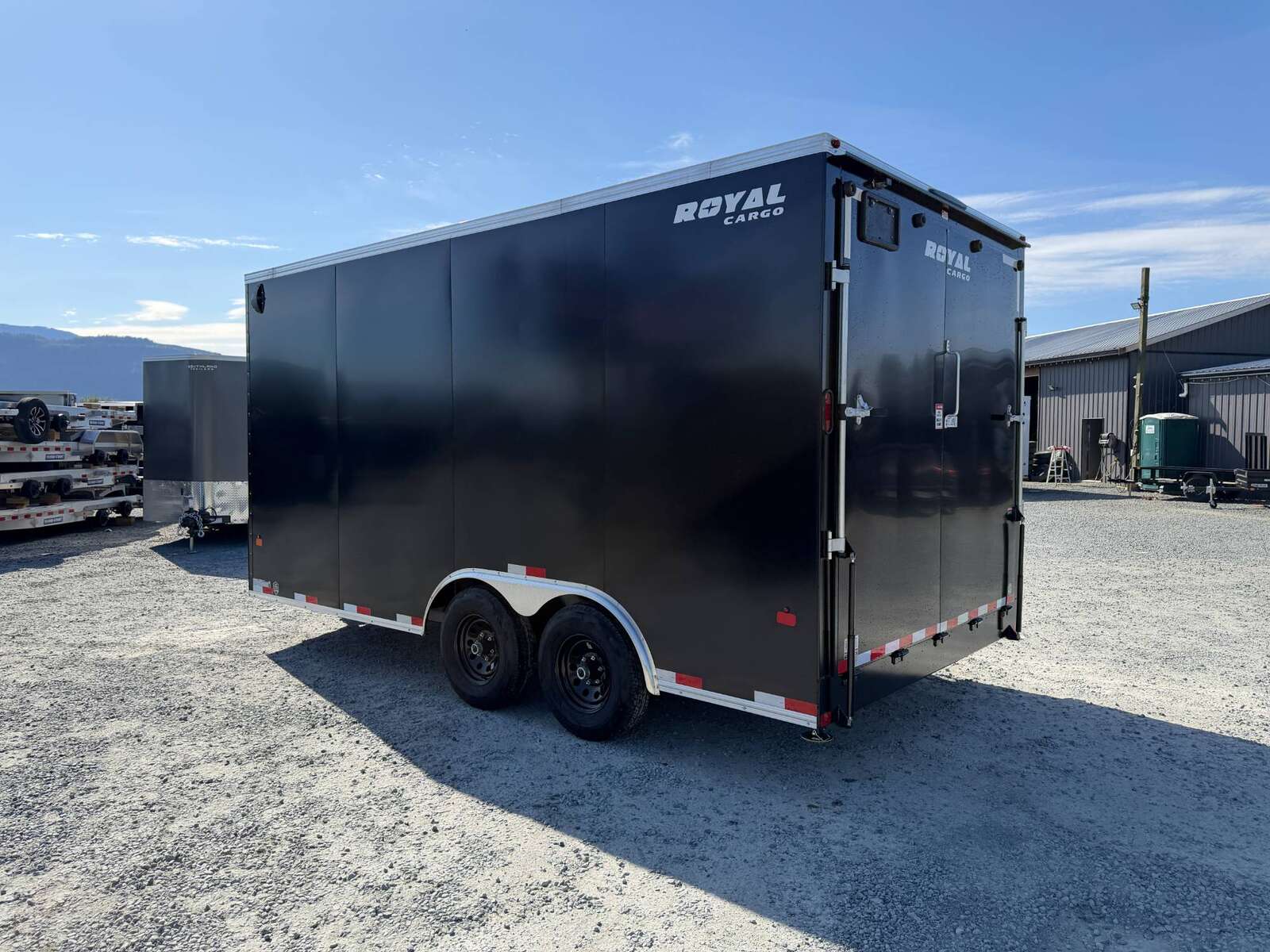 Photo of 2026 Royal Cargo 8.5X16 V NOSE Cargo / Enclosed Trailer BLACK RAMP DOOR EXTRA HEIGHT 11,400LB GVW (GSR)