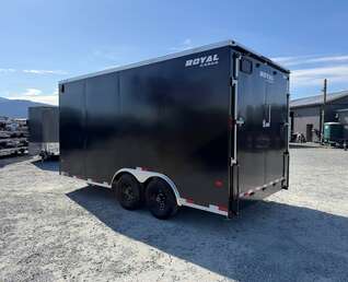 Thumbnail Photo of 2026 Royal Cargo 8.5X16 V NOSE Cargo / Enclosed Trailer BLACK RAMP DOOR EXTRA HEIGHT 11,400LB GVW (GSR)