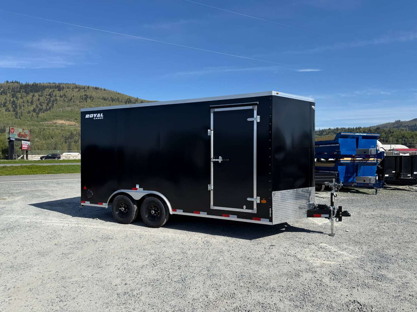 Photo of 2026 Royal Cargo 8.5X16 V NOSE Cargo / Enclosed Trailer BLACK RAMP DOOR EXTRA HEIGHT 11,400LB GVW (GSR)